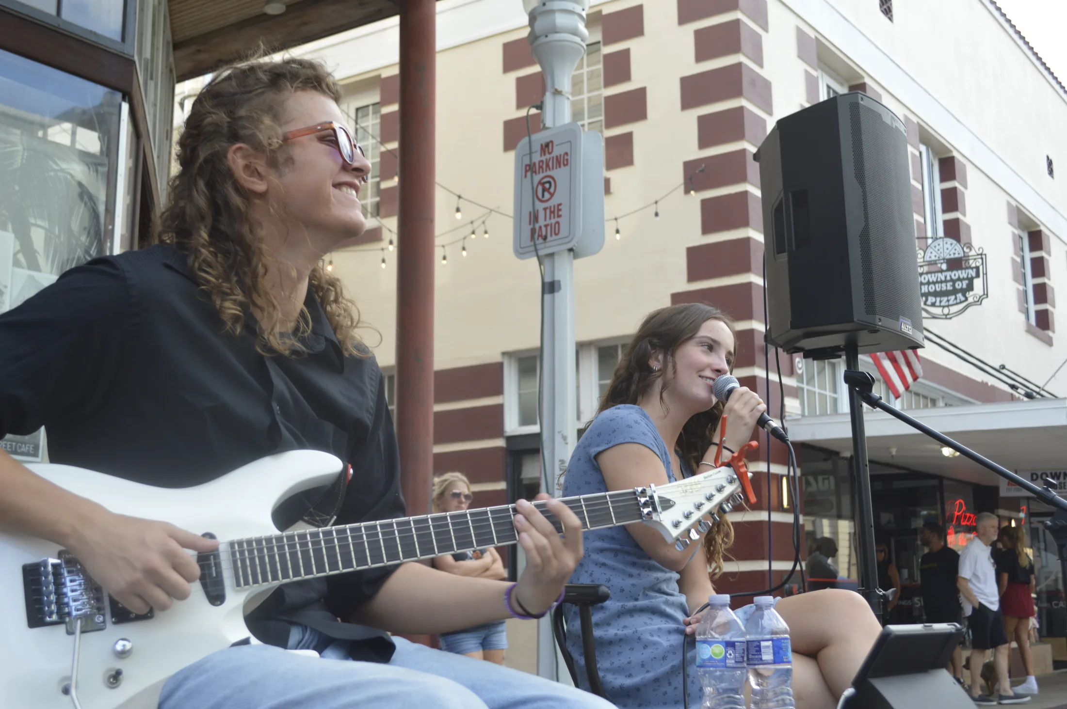 MOJO performing live outdoors