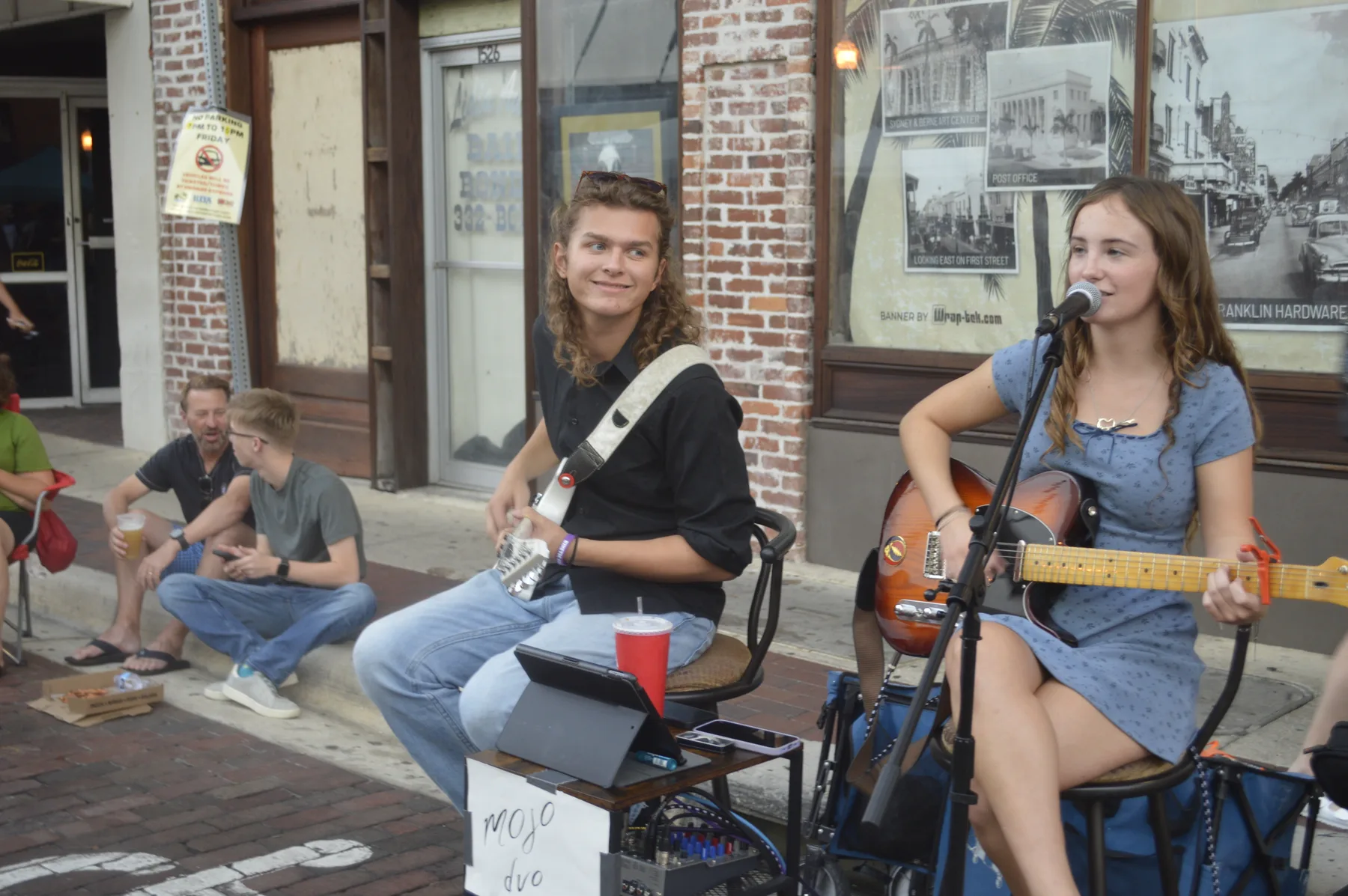 MOJO performing live outdoors